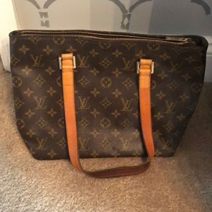 Auth Louis Vuitton Cabas Piano Handbag